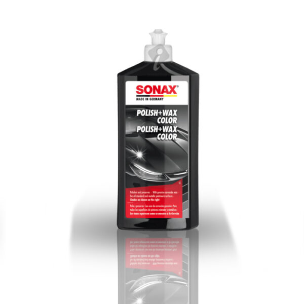 پولیش و واکس رنگی مشکی سوناکس مخصوص بدنه خودرو Sonax مدل Polish & Wax Color