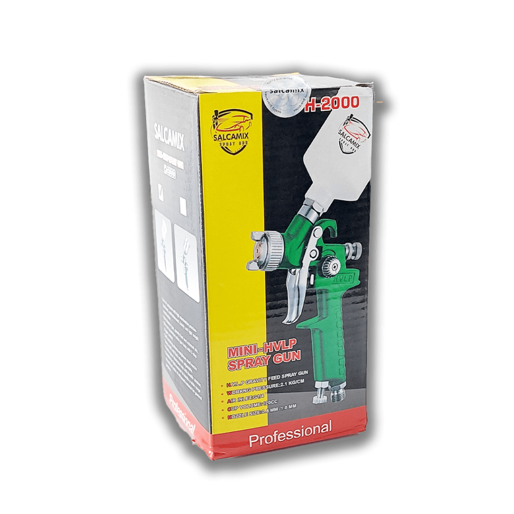 پیستوله سایه پاش سه تنظیم کاسه رو سالکامیکس (SALCAMIX) مدل H-2000