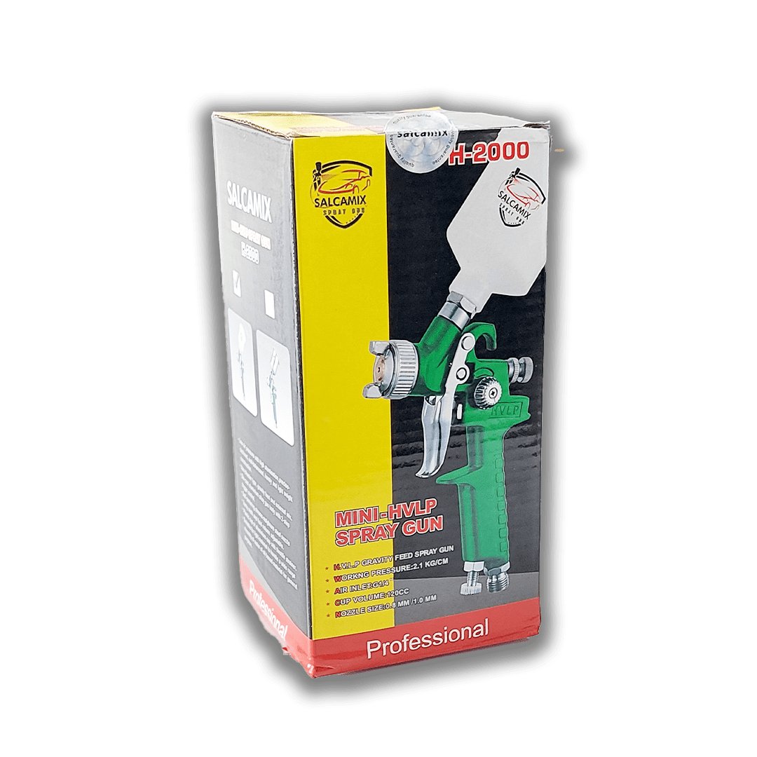 پیستوله سایه پاش سه تنظیم کاسه رو سالکامیکس (SALCAMIX) مدل H-2000