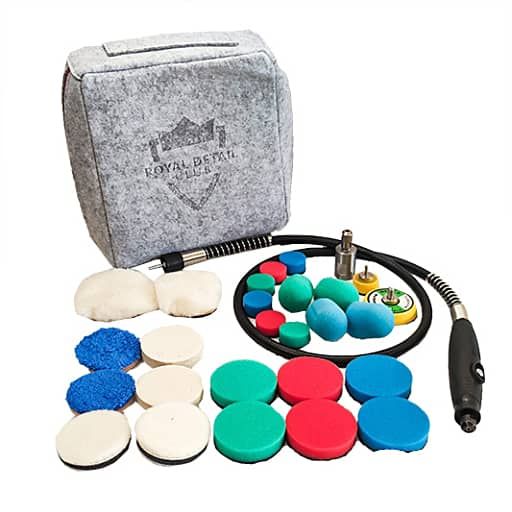 کیت 29 عددی دستگاه پولیش مینیاتوری انگشتی رویال دیتیل مدل ROYAL DETAIL Mini Rotary Polishing System